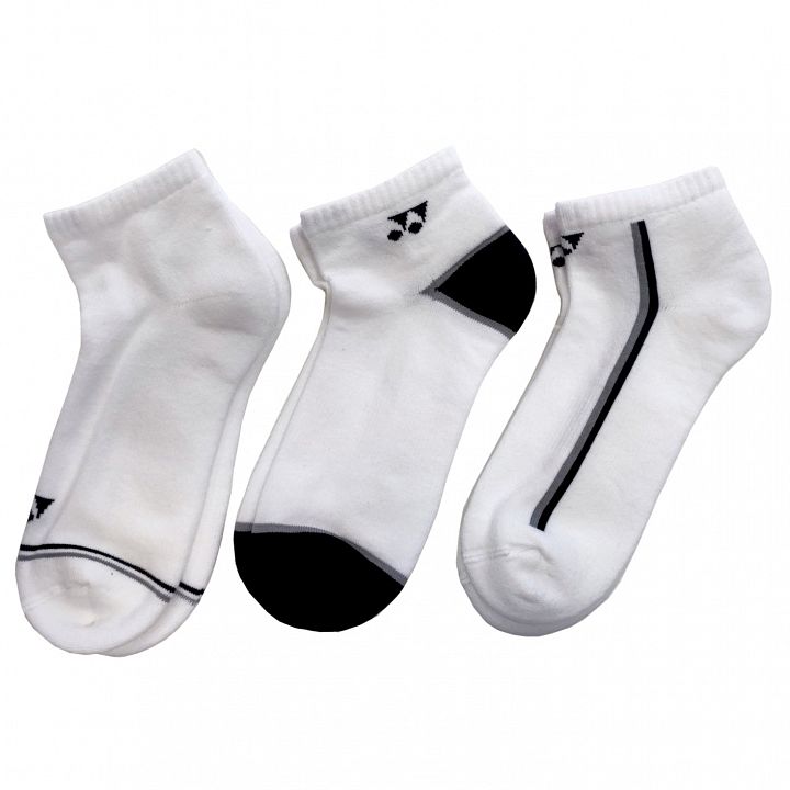 Yonex Low-Cut Socks 19190 3P White